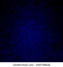 Dark BLUE vector texture with circular arc. Bright illustration with gradient circular arcs. Template for cellphones.