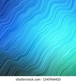 Dark BLUE vector texture with circular arc. Abstract illustration with gradient bows. Pattern for ads, commercials.