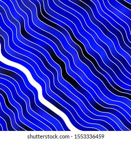 Dark BLUE vector texture with circular arc. Illustration in abstract style with gradient curved.  Design for your business promotion.