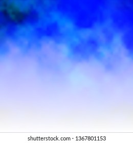 Dark BLUE vector texture with cloudy sky. Shining illustration with abstract gradient clouds. Pattern for your commercials.