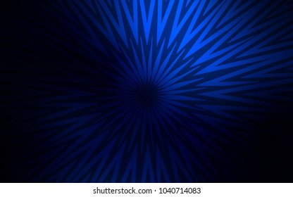 Dark BLUE vector texture with colored lines. Lines on blurred abstract background with gradient. Pattern for ads, posters, banners.