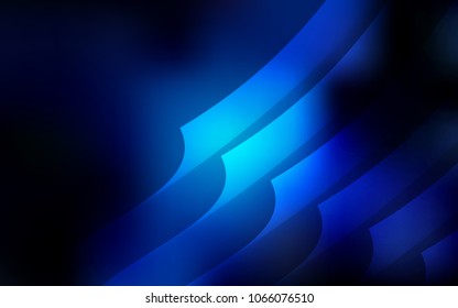 Dark BLUE vector texture with colored lines. Shining colored illustration with sharp stripes. Pattern for ads, posters, banners.