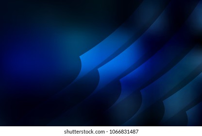 Dark BLUE vector texture with colored lines. Shining colored illustration with sharp stripes. Smart design for your business advert.