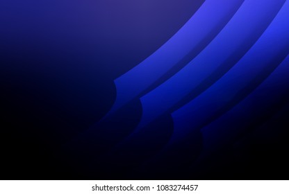 Dark BLUE vector texture with colored lines. Modern geometrical abstract illustration with Lines. Pattern for ads, posters, banners.