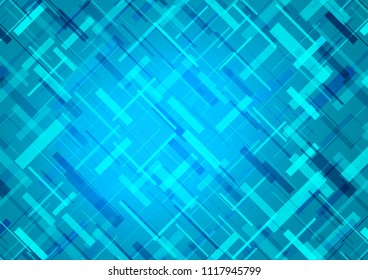 Dark BLUE vector texture with colored crossing diagonal lines. Glitter abstract illustration with colored sticks. The template can be used as a background.