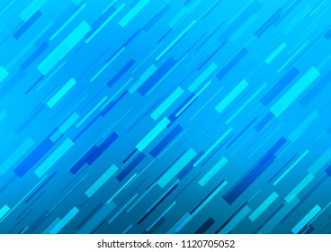 Dark BLUE vector texture with colored diagonal lines lines. Blurred decorative design in simple style with lines. The template can be used as a background.