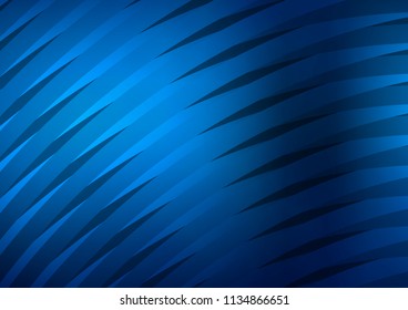 Dark BLUE vector texture with colored lines. Shining colored illustration with narrow lines. Smart design for your business advert.