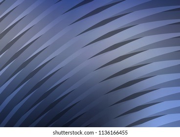Dark BLUE vector texture with colored lines. Lines on blurred abstract background with gradient. The template can be used as a background.