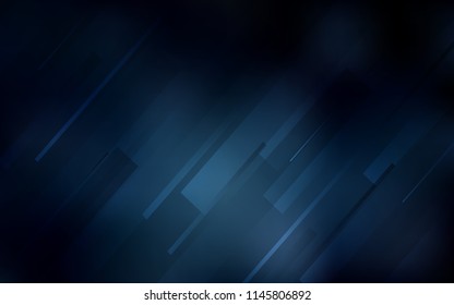 Dark BLUE vector texture with colored lines. Lines on blurred abstract background with gradient. Pattern for ads, posters, banners.