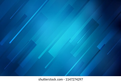 Dark BLUE vector texture with colored lines. Glitter abstract illustration with colored sticks. The pattern for ad, booklets, leaflets.