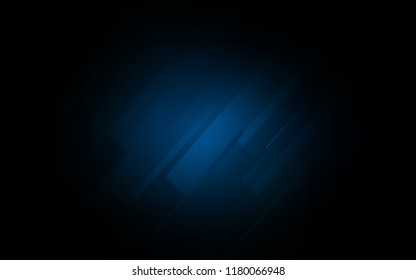 Dark BLUE vector texture with colored lines. Blurred decorative design in simple style with lines. The pattern for ad, booklets, leaflets.