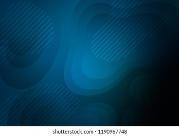 Dark BLUE vector texture with colored lines. Blurred decorative design in simple style with lines. The template can be used as a background.