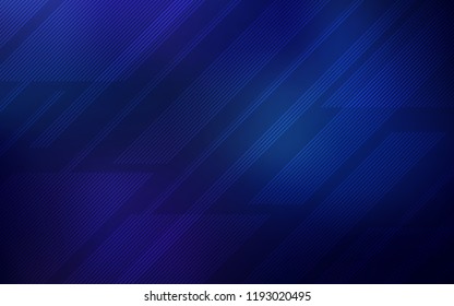 Dark BLUE vector texture with colored lines. Modern geometrical abstract illustration with Lines. Template for your beautiful backgrounds.