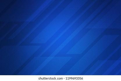 Dark BLUE vector texture with colored lines. Blurred decorative design in simple style with lines. Pattern for your busines websites.