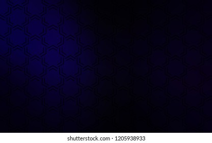 Dark BLUE vector texture with colored lines. Decorative shining illustration with lines on abstract template. Best design for your ad, poster, banner.