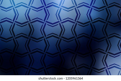Dark BLUE vector texture with colored lines. Glitter abstract illustration with colored sticks. Pattern for ads, posters, banners.