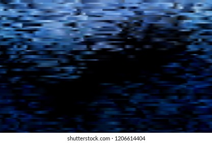 Dark BLUE vector texture with colored lines. Modern geometrical abstract illustration with staves. The pattern can be used as ads, poster, banner for commercial.