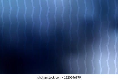 Dark BLUE vector texture with colored lines. Glitter abstract illustration with colored sticks. Pattern for ads, posters, banners.