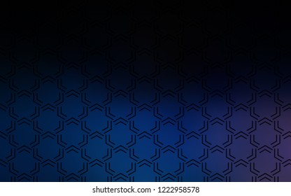 Dark BLUE vector texture with colored lines. Modern geometrical abstract illustration with Lines. Template for your beautiful backgrounds.
