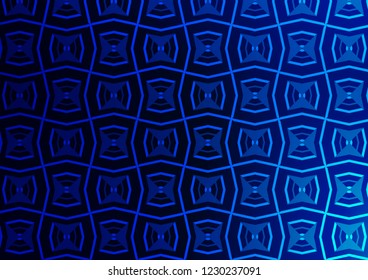 Dark BLUE vector texture with colored lines. Lines on blurred abstract background with gradient. Pattern for websites, landing pages.