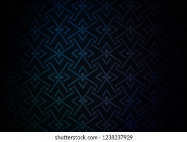 Dark BLUE vector texture with colored lines. Lines on blurred abstract background with gradient. Smart design for your business advert.