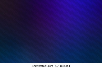 Dark BLUE vector texture with colored lines. Colorful shining illustration with lines on abstract template. Smart design for your business advert.
