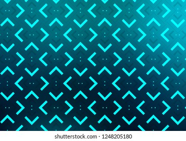 Dark BLUE vector texture with colored lines. Lines on blurred abstract background with gradient. The pattern can be used as ads, poster, banner for commercial.