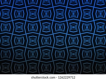 Dark BLUE vector texture with colored lines. Glitter abstract illustration with colored sticks. Pattern for websites, landing pages.