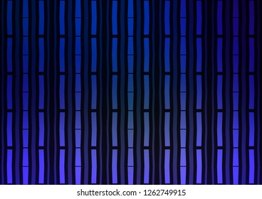 Dark BLUE vector texture with colored lines. Shining colored illustration with narrow lines. The pattern can be used as ads, poster, banner for commercial.