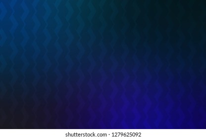 Dark BLUE vector texture with colored lines. Glitter abstract illustration with colorful sticks. Template for your beautiful backgrounds.