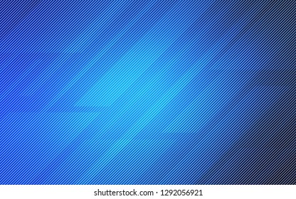 Dark BLUE vector texture with colored lines. Glitter abstract illustration with colored sticks. The pattern for ad, booklets, leaflets.