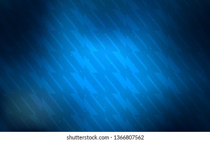 Dark BLUE vector texture with colored lines. Blurred decorative design in simple style with lines. Best design for your ad, poster, banner.