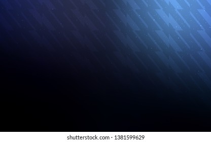 Dark BLUE vector texture with colored lines. Glitter abstract illustration with colorful sticks. Template for your beautiful backgrounds.