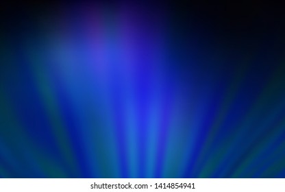 Dark BLUE vector texture with colored lines. Colorful shining illustration with lines on abstract template. Template for your beautiful backgrounds.