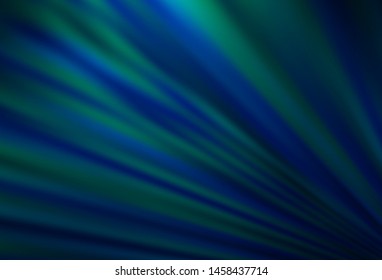 Dark BLUE vector texture with colored lines. Lines on blurred abstract background with gradient. Smart design for your business advert.