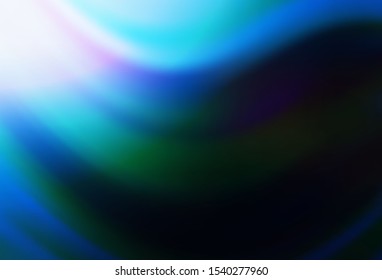 Dark BLUE vector texture with colored lines. Lines on blurred abstract background with gradient. Best design for your ad, poster, banner.
