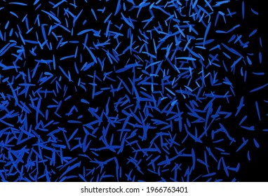 Dark BLUE vector texture with colored lines. Glitter abstract illustration with colorful sticks. Best design for your ad, poster, banner.