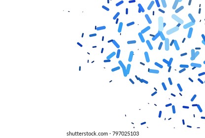 Dark BLUE vector texture with colored capsules. Modern geometrical abstract illustration with staves. The pattern can be used for medical ad, booklets, leaflets