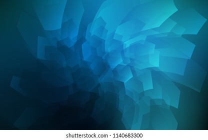 Dark BLUE vector texture with colorful hexagons. Illustration with set of colorful hexagons. Beautiful design for your business advert.