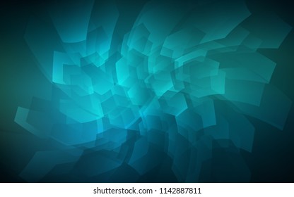 Dark BLUE vector texture with colorful hexagons. Abstract illustration with colorful hexagons. New design for website's poster, banner.