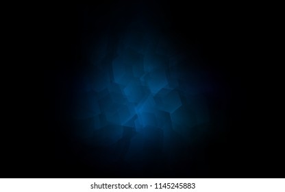 Dark BLUE vector texture with colorful hexagons. Abstract illustration with colorful hexagons. New template for your brand book.