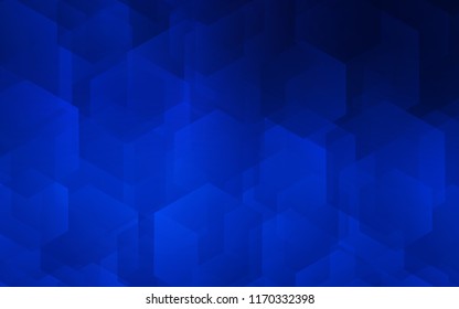 Dark BLUE vector texture with colorful hexagons. White background with colorful hexagons. Pattern can be used for landing pages.