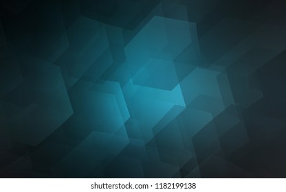 Dark BLUE vector texture with colorful hexagons. White background with colorful hexagons. Pattern for ads, leaflets.