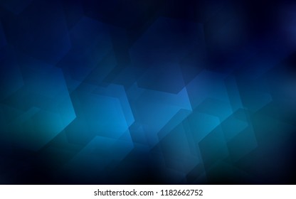 Dark BLUE vector texture with colorful hexagons. White background with colorful hexagons. Beautiful design for your business advert.