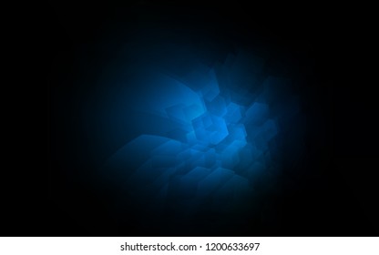 Dark BLUE vector texture with colorful hexagons. Illustration with set of colorful hexagons. Pattern for texture of wallpapers.