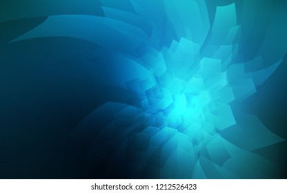 Dark BLUE vector texture with colorful hexagons. Abstract illustration with colorful hexagons. Pattern for ads, leaflets.