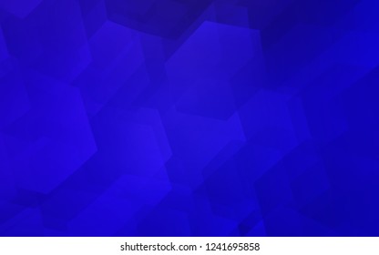 Dark BLUE vector texture with colorful hexagons. Colorful hexagons on white backdrop. New design for website's poster, banner.