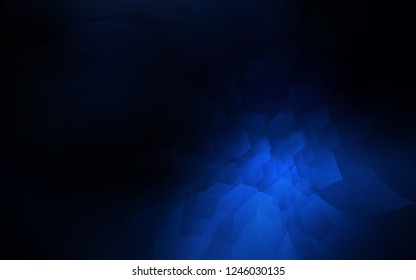 Dark BLUE vector texture with colorful hexagons. Colorful hexagons on white backdrop. Pattern for texture of wallpapers.