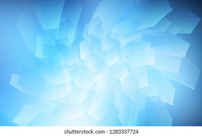Dark BLUE vector texture with colorful hexagons. Illustration with set of colorful hexagons. New template for your brand book.