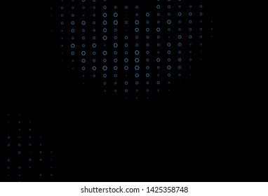 Dark BLUE vector texture with colorful hexagons. Illustration with set of colorful hexagons. New design for website's poster, banner.